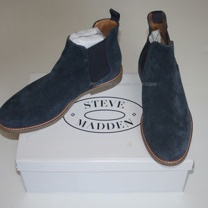 Steve Madden Men's Highline Chelsea Boot, Navy Sue